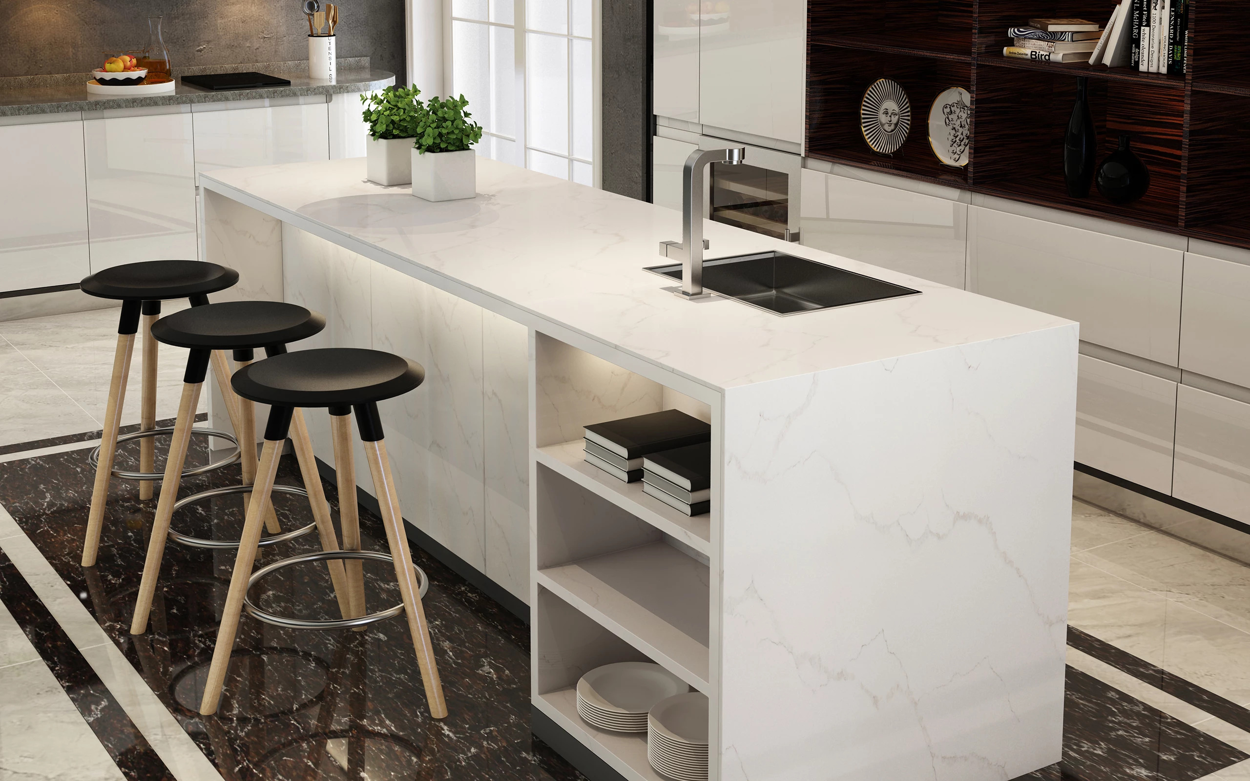 Statuario Nuovo Gold view 2